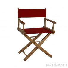Extra-Wide Premium 24 Directors Chair Natural Frame W/Red Color Cover 563751102